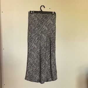 Lulu's Black and White Maxi Skirt